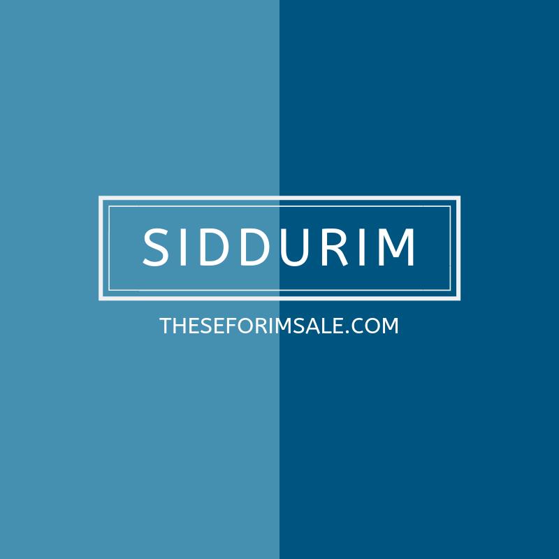 Siddurim – Page 3 – The Seforim Sale
